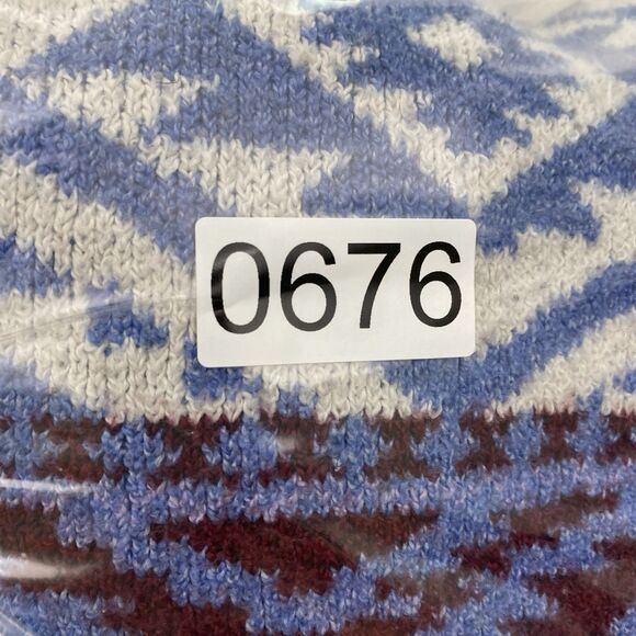 Forever 21 Cardigan Sweater Womens Large Blue Aztec Open Duster Cozy Casual - Picture 11 of 11